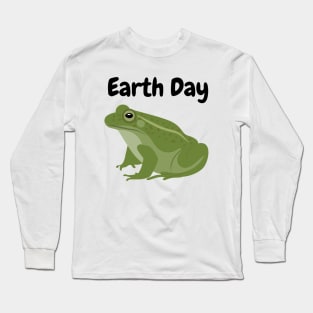Earth Day Frog Long Sleeve T-Shirt